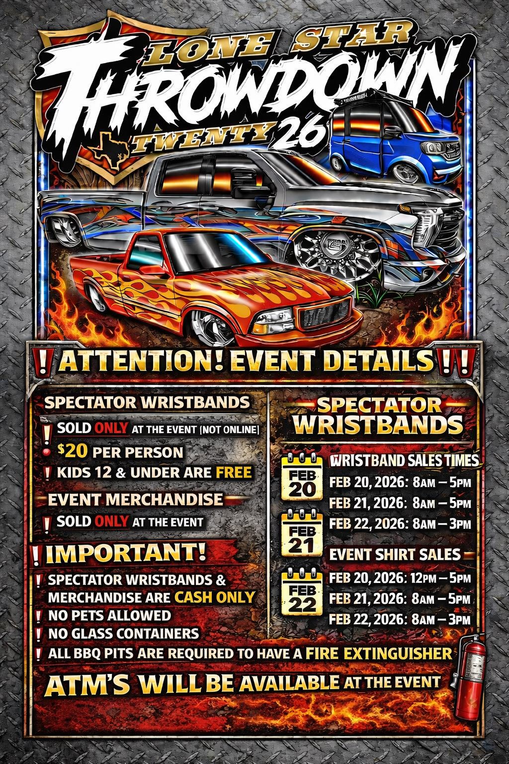 Lone Star Throwdown Event LST Flyer